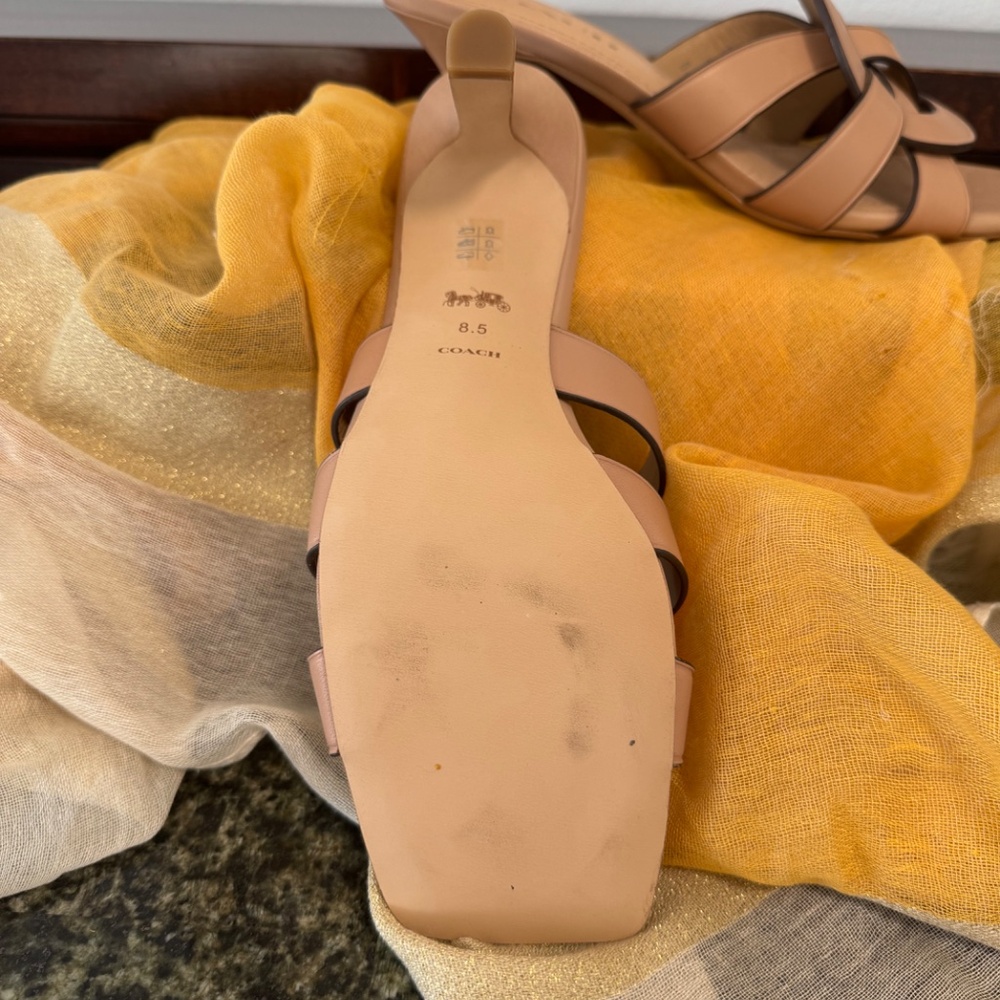 Coach kitten heel slide sandals - Picture 2 of 2